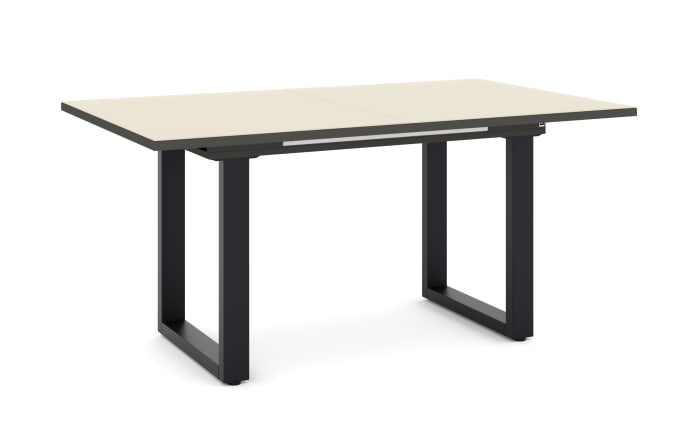 Esstisch Reno, kaschmir/schwarz, inkl. Synchronauszug-01