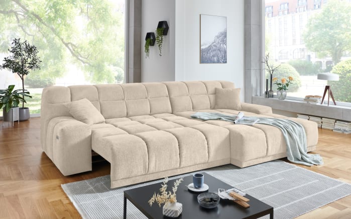 Wohnlandschaft London, beige, inkl. elektrischer Sitztiefenverstellung-02