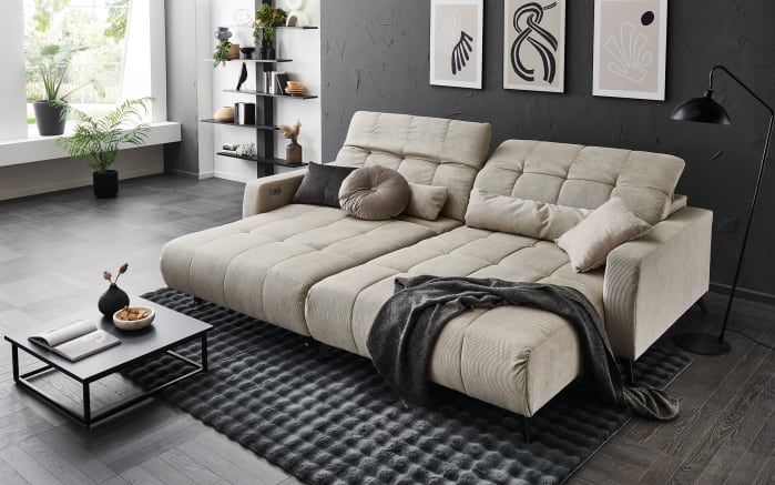 Wohnlandschaft Nil, beige, inkl. elektrischer Sitztiefenverstellung-03