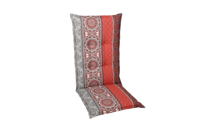 Garten-Sesselauflage in rot/grau, für Hochlehner online bei