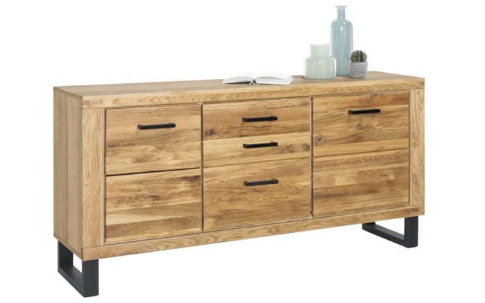 Sideboard Tina, Eiche teilmassiv geölt-01