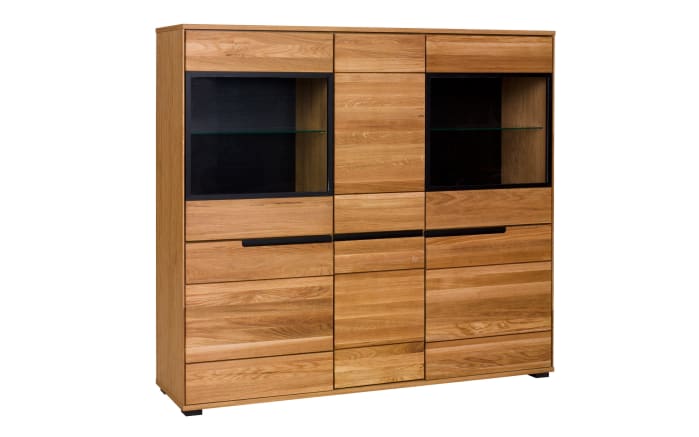 Highboard Lola, Eiche teilmassiv-01