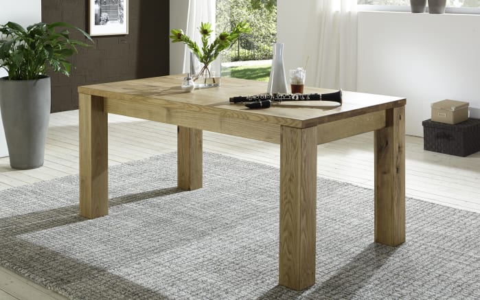 Esstisch Gloria, Eiche massiv, geölt, 140 cm-01