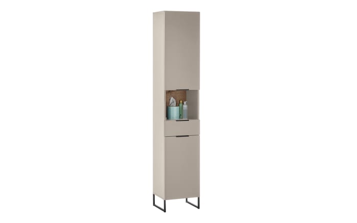 Hochschrank Denver, kaschmir/schwarz-01