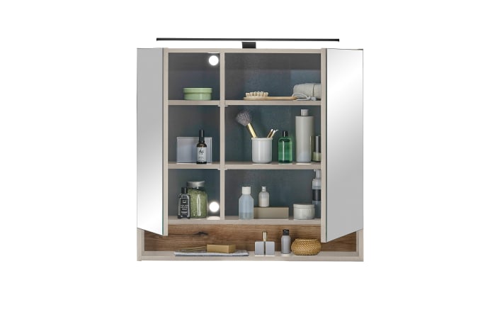 Spiegelschrank Denver, kaschmir/schwarz-04