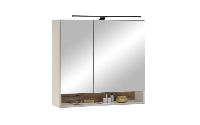 Spiegelschrank Denver, kaschmir/schwarz-01