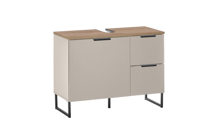 Waschbeckenunterschrank Denver, kaschmir/schwarz-01