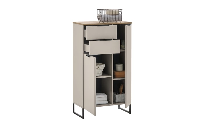 Highboard Denver, kaschmir/schwarz-03