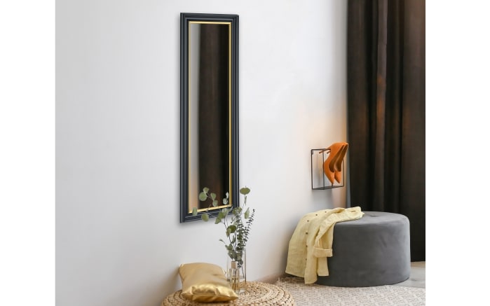 Rahmenspiegel Ina, schwarz/goldfarbig, 50 x 150 cm-04