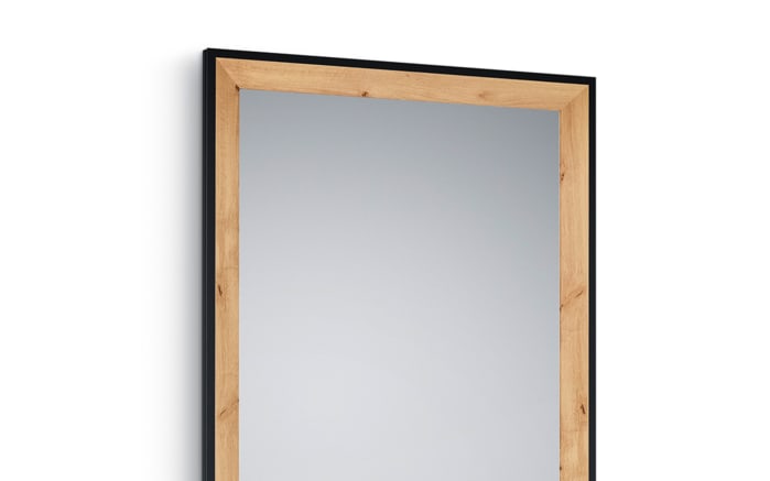 Rahmenspiegel Bianka in Artisan Eiche Nachbildung/schwarz, 70 x 170 cm-03