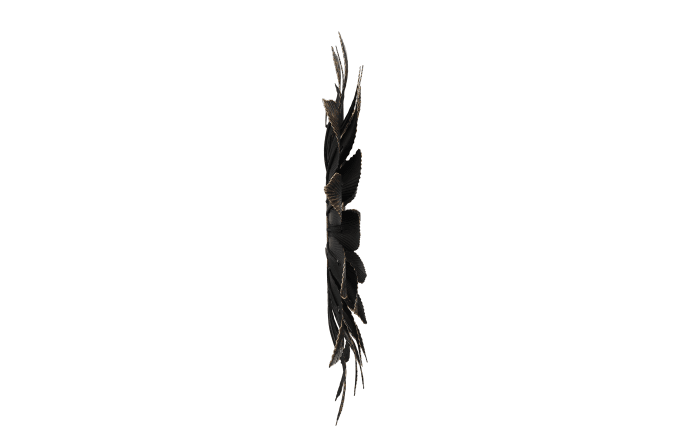 Dekospiegel Lilly, schwarz/goldfarbig, 60 cm-04