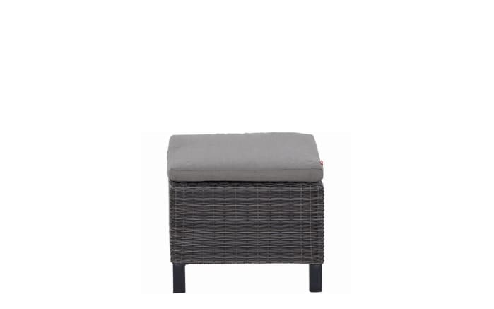 Hocker Corido, Gestell in anthrazit, Sitzauflage in taupe-02