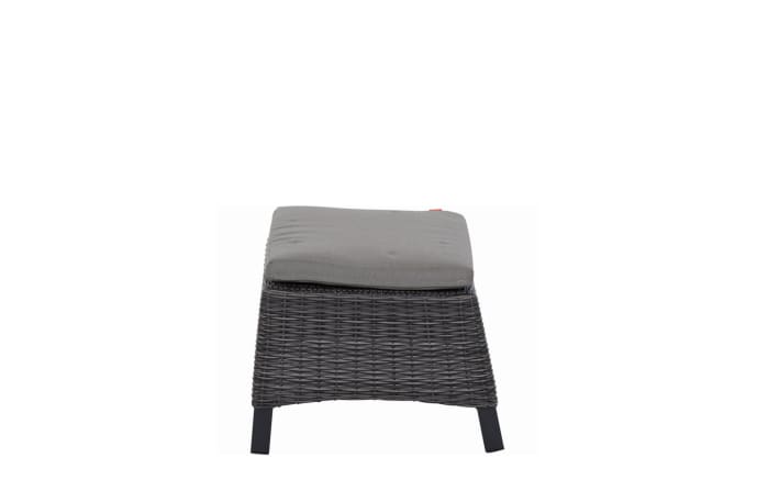 Hocker Corido, Gestell in anthrazit, Sitzauflage in taupe-05