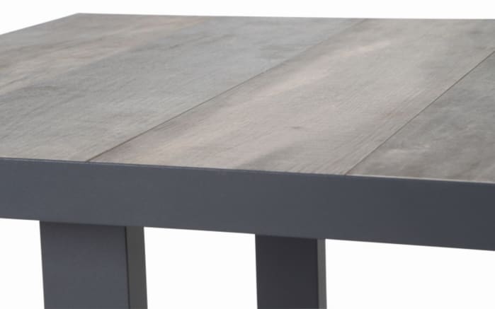 Dining Tisch Corido, Gestell in anthrazit, Tischplatte washed grey-04