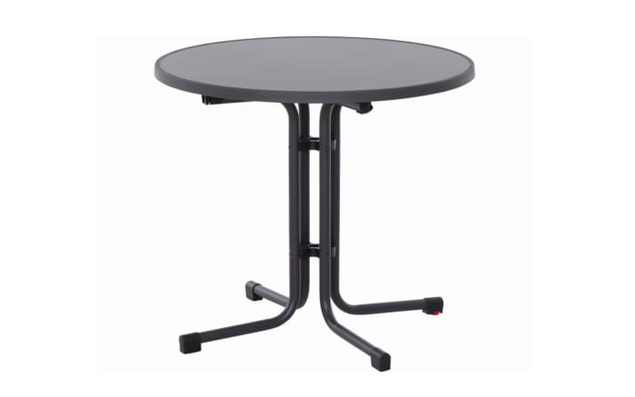 Klapptisch Paco in anthrazit, Durchmesser ca. 80 cm-01