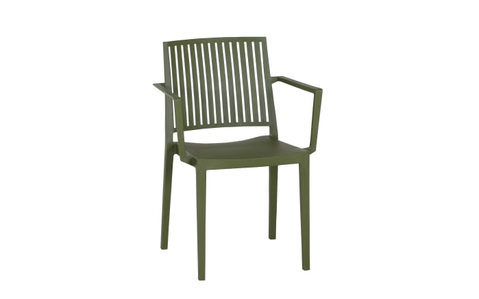 Stapelsessel Lane, mit Armlehnen, olive-01