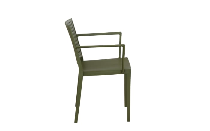Stapelsessel Lane, mit Armlehnen, olive-04
