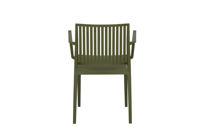 Stapelsessel Lane, mit Armlehnen, olive-05