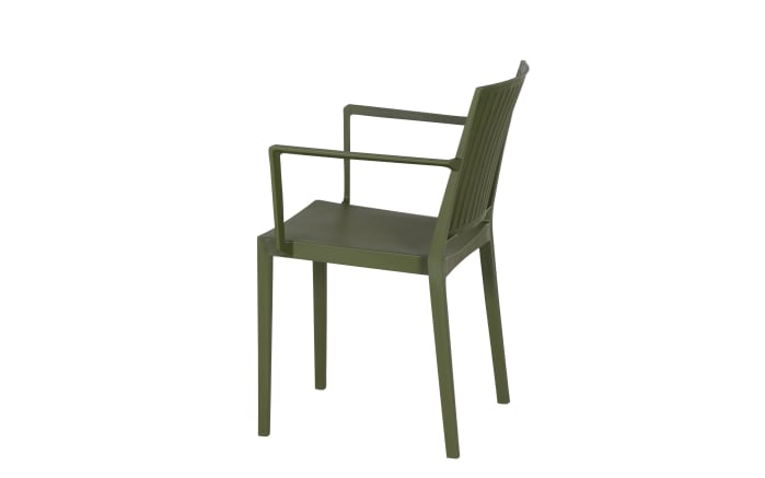 Stapelsessel Lane, mit Armlehnen, olive-06
