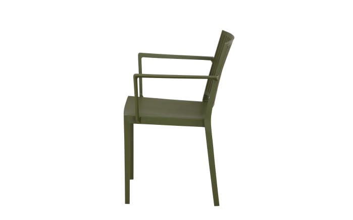 Stapelsessel Lane, mit Armlehnen, olive-07