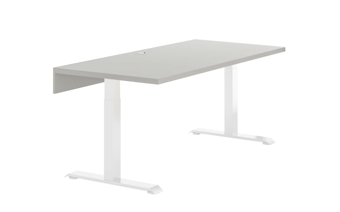 Tischplatte Vary, grau, inkl. Kabeldurchlass-01