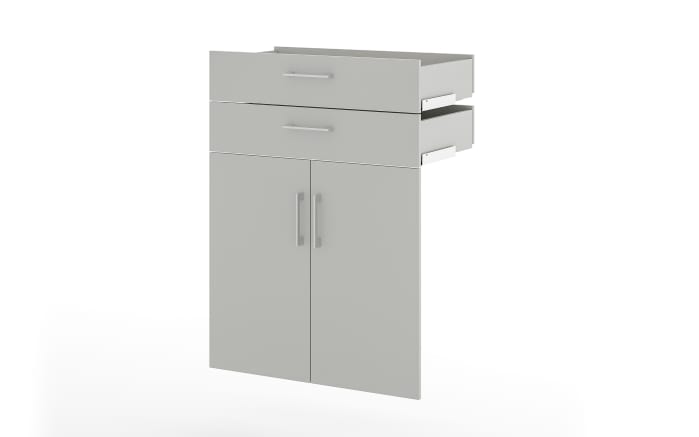 2er-Türen Vary, kreidegrau, 2 Schubkästen