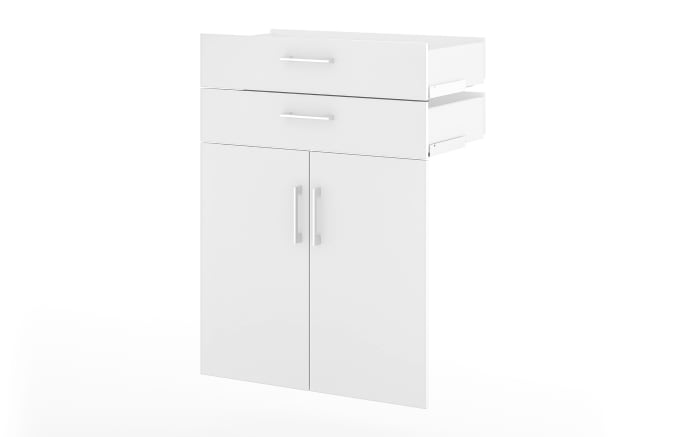 2er-Türen Vary, weiß, 2 Schubkästen