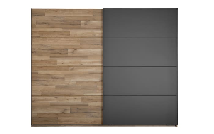 Schwebetürenschrank Rivoli 494, Montana Oak, graphit, 270 x 210 cm-02