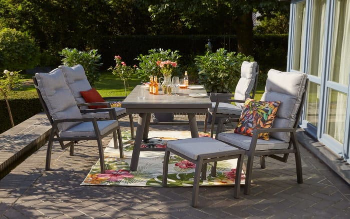 Garten-Esstisch Bondino in anthrazit/grau, ausziehbar-05