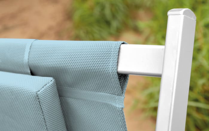 Strandstuhl Juno, grün/weiß, inkl. Kissen-04