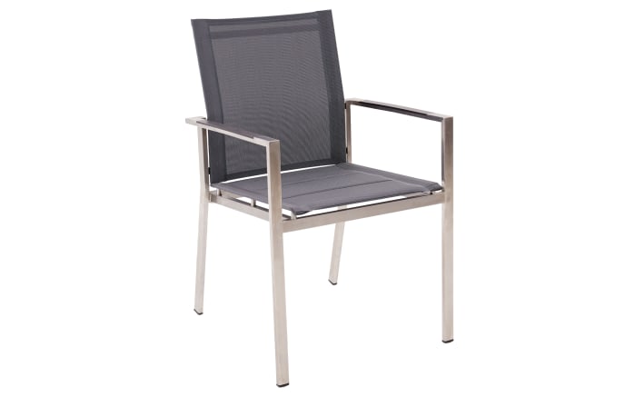 Gartenstuhl Amelie, grau/silber-01