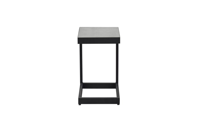 Beistelltisch Sondrino, Aluminiumgestell in schwarz, Tischplatte betonfarbend-03