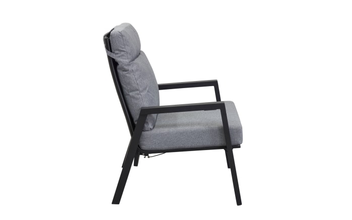 Gartensessel Sondrino, Aluminiumgestell in schwarz-02
