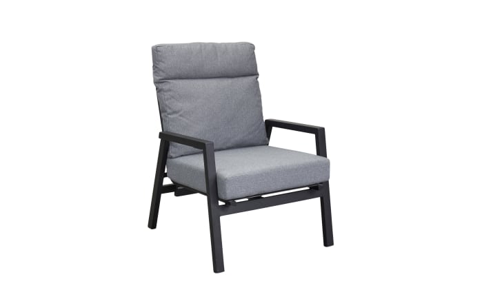 Gartensessel Sondrino, Aluminiumgestell in schwarz-01