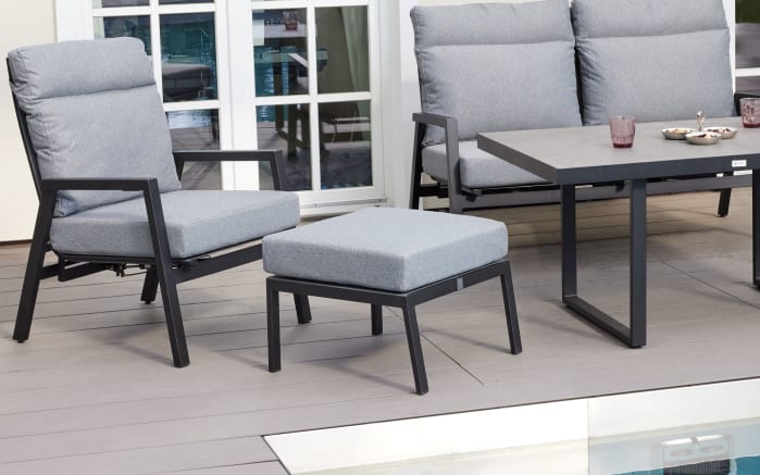 Gartensessel Sondrino, Aluminiumgestell in schwarz-04