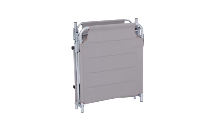 Gartenliege Brita mit Dach in taupe, Alugestell in silber-03