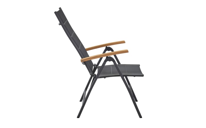 Klappsessel Unicamo, anthrazit/Teakholz-02