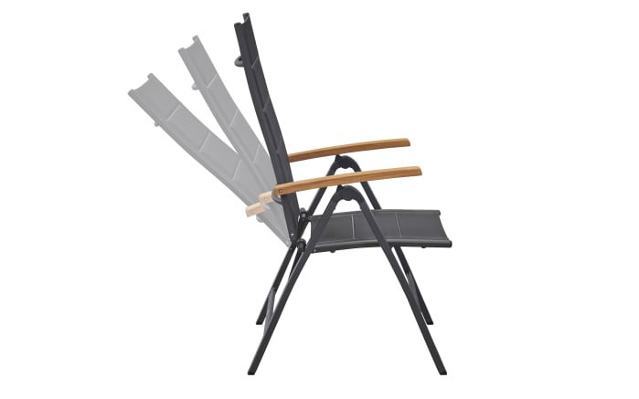 Klappsessel Unicamo, anthrazit/Teakholz-07