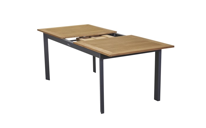 Gartentisch Unicamo, anthrazit/Teakholz-03