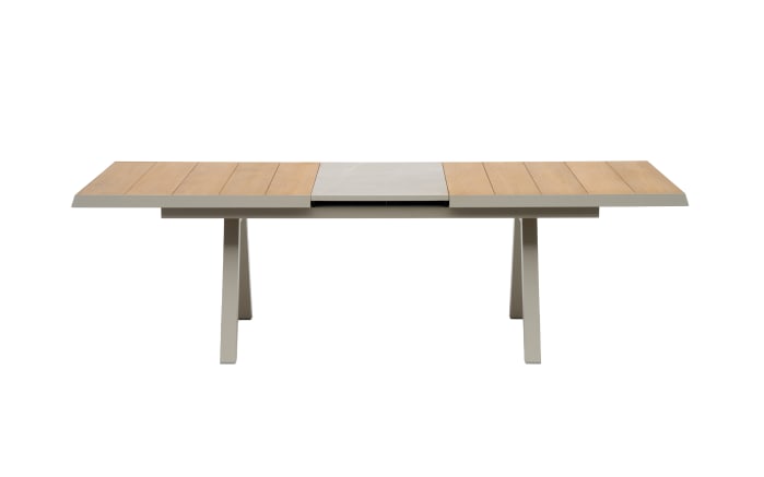 Ausziehtisch Kumasi, Teakholz/Taupe-03