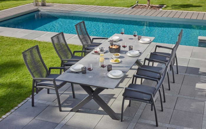 Ausziehtisch Vancouver, anthrazit/Beton-Nachbildung-05