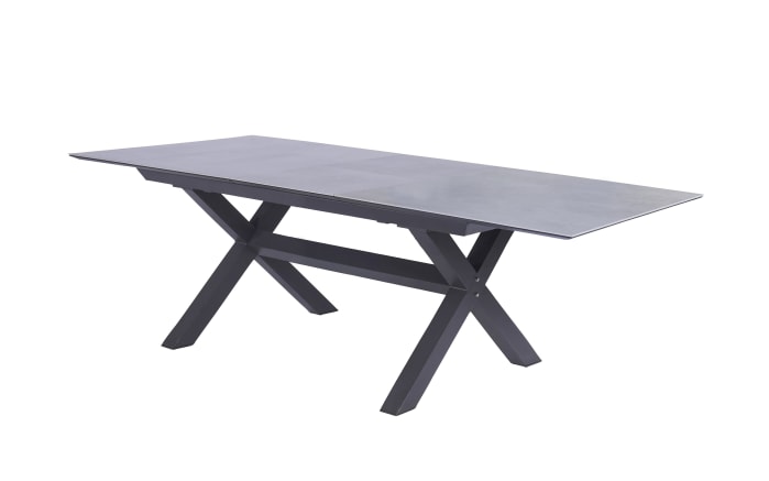Ausziehtisch Vancouver, Keramik/Aluminium, anthrazit, 200 cm-01