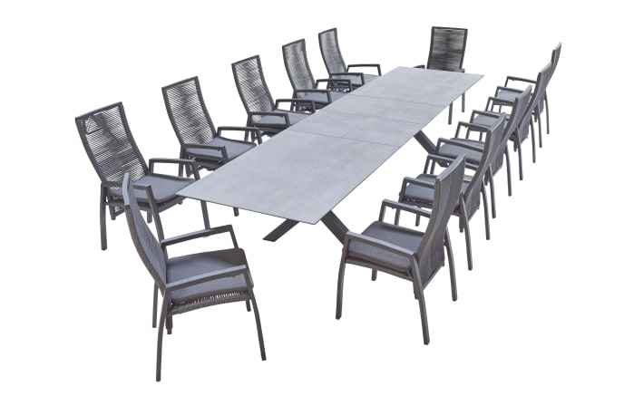 Ausziehtisch Vancouver, anthrazit/Beton-Nachbildung-06