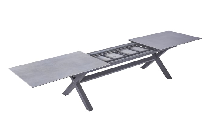 Ausziehtisch Vancouver, Keramik/Aluminium, anthrazit, 280 cm-05