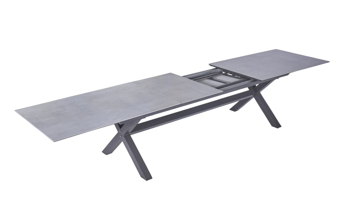 Ausziehtisch Vancouver, anthrazit/Beton-Nachbildung-04
