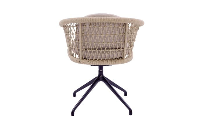 Gartendrehstuhl Riverton, anthrazit/beige-04