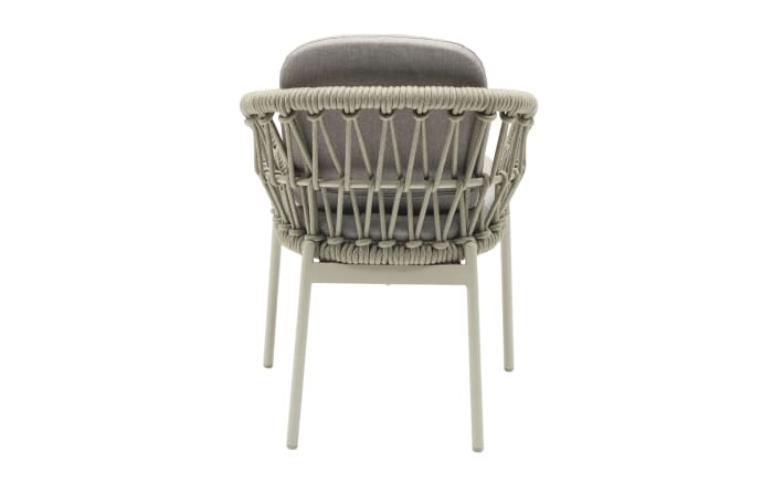 Gartenstuhl Bari, taupe/dunkelgrau, inkl. Kissen -04