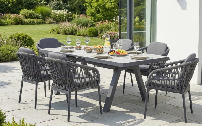 Ausziehtisch Bari, anthrazit/grau, 260 cm, inkl. Synchronauszug-05