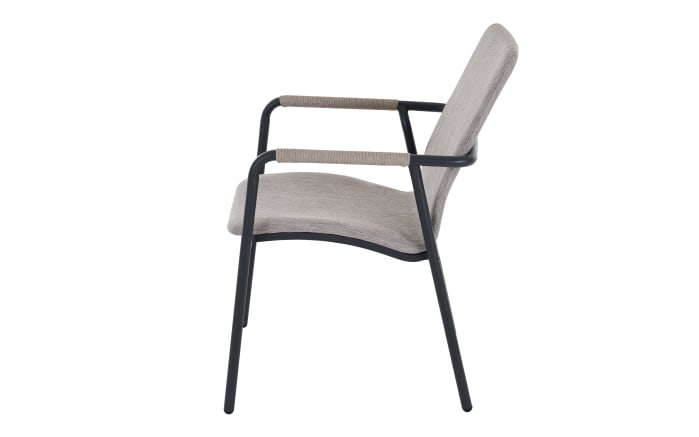 Stapelstuhl Repton, anthrazit/taupe -04