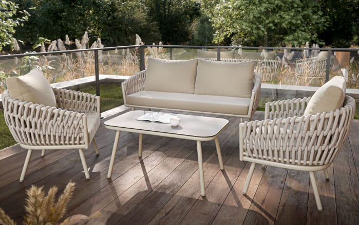 Gartenset Acerra, taupe/grau, 4-teilig-01